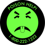 mr yuck poision control sticker 1.800.222.1222